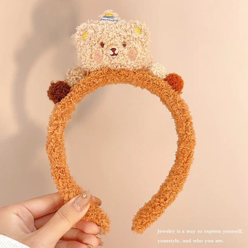 Cute Cartoon Plush Bear Hairband - itzy bitsy