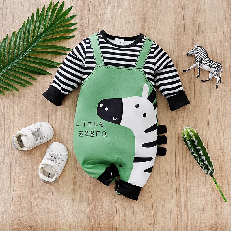 Cute Cartoon Zebra Jumpsuit - itzy bitsy