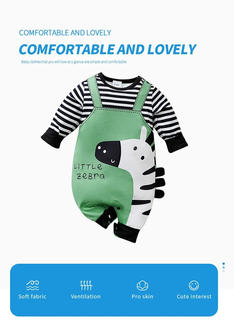 Cute Cartoon Zebra Jumpsuit - itzy bitsy