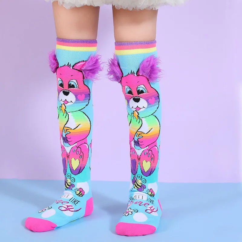 Cute Cartoons Knee Length Socks - itzy bitsy