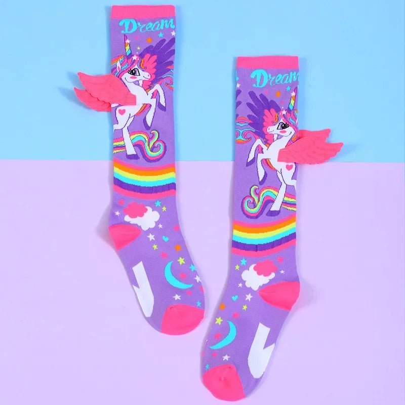 Cute Cartoons Knee Length Socks - itzy bitsy