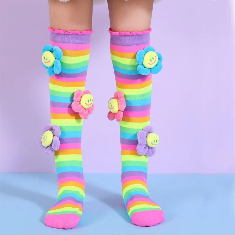 Cute Cartoons Knee Length Socks - itzy bitsy