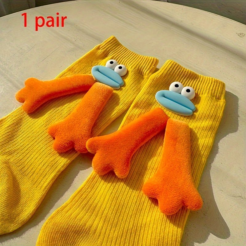 Cute & Funny Hand Mid Tube Socks - itzy bitsy