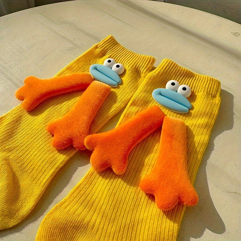 Cute & Funny Hand Mid Tube Socks - itzy bitsy