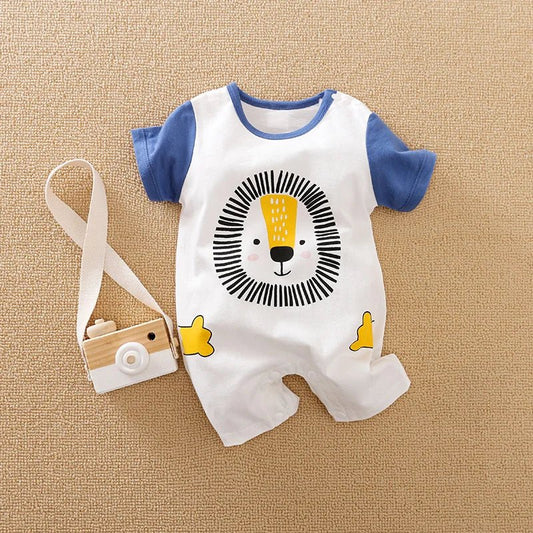 Cute Lion Fox Printed Jumpsuit - itzy bitsy