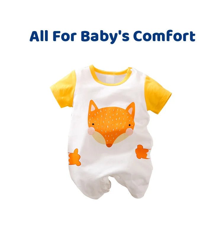 Cute Lion Fox Printed Jumpsuit - itzy bitsy