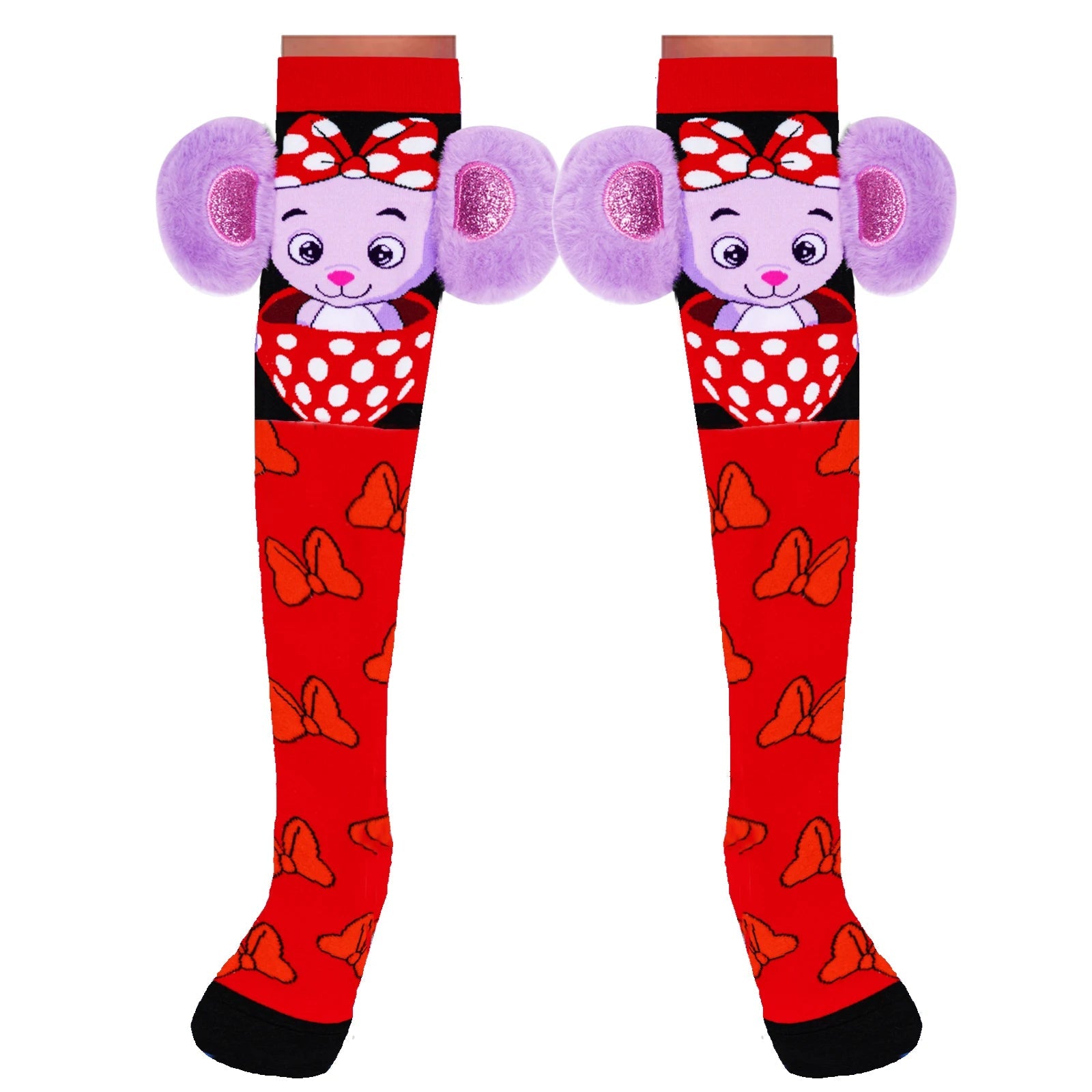 Cute Mouse Bow Socks - itzy bitsy