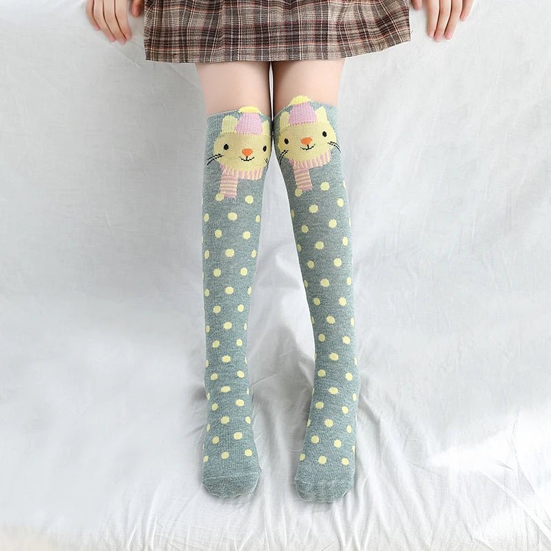 Cute Pastorale Design Knee High Socks - itzy bitsy