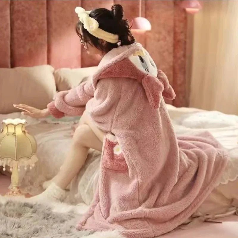 Daisy Coral Fleece Pajamas Robe - itzy bitsy