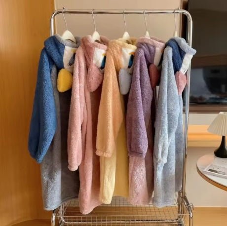 Daisy Coral Fleece Pajamas Robe - itzy bitsy