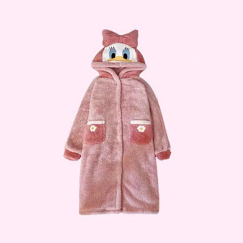 Daisy Coral Fleece Pajamas Robe - itzy bitsy