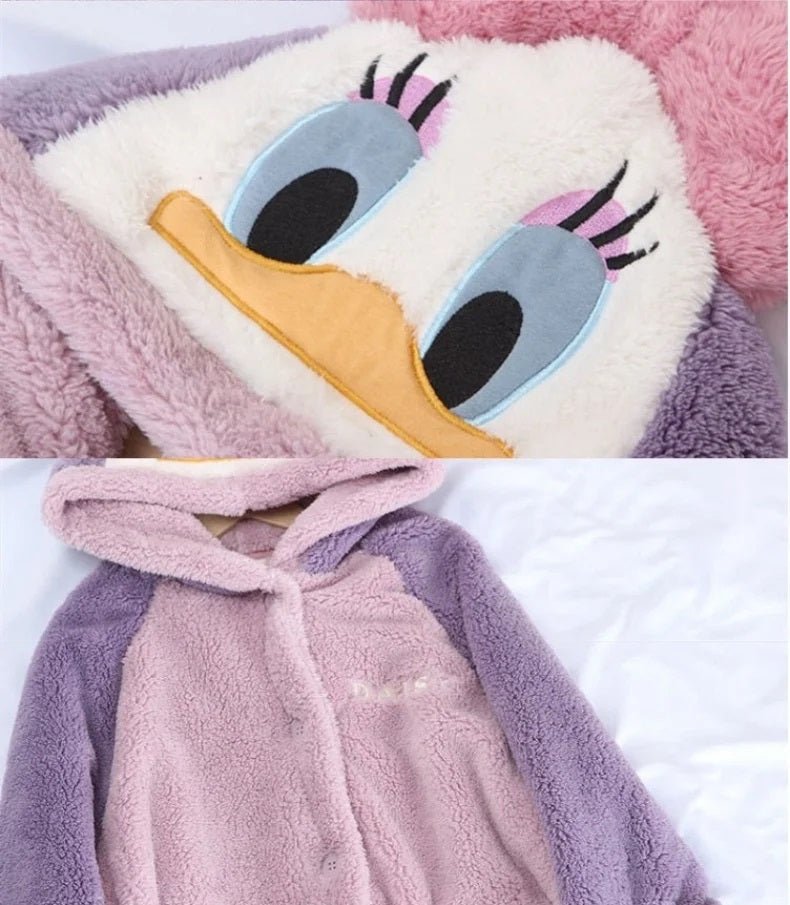 Daisy Coral Fleece Pajamas Robe - itzy bitsy