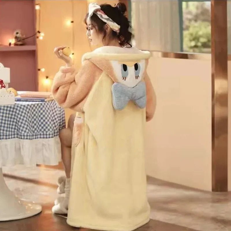 Daisy Coral Fleece Pajamas Robe - itzy bitsy