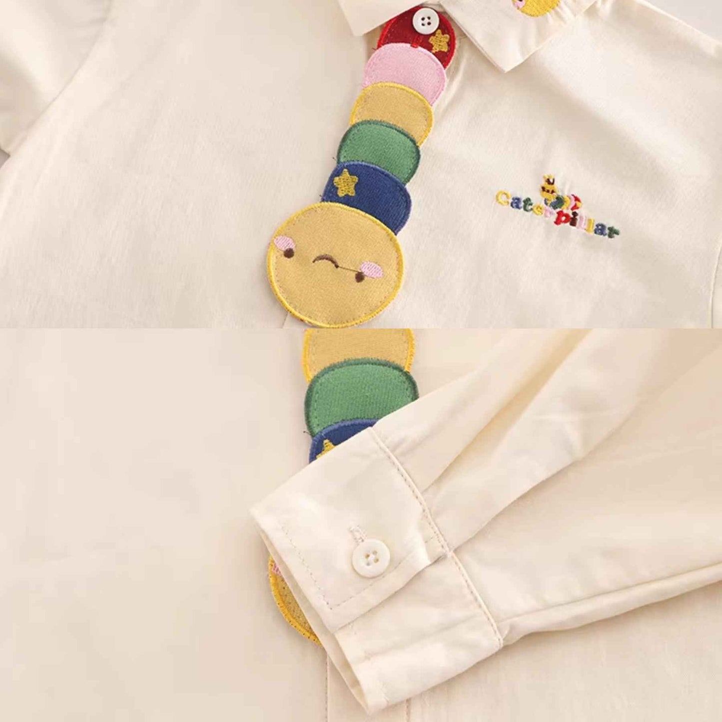Boy's Multicolor Knit Caterpillar 3Pcs Set