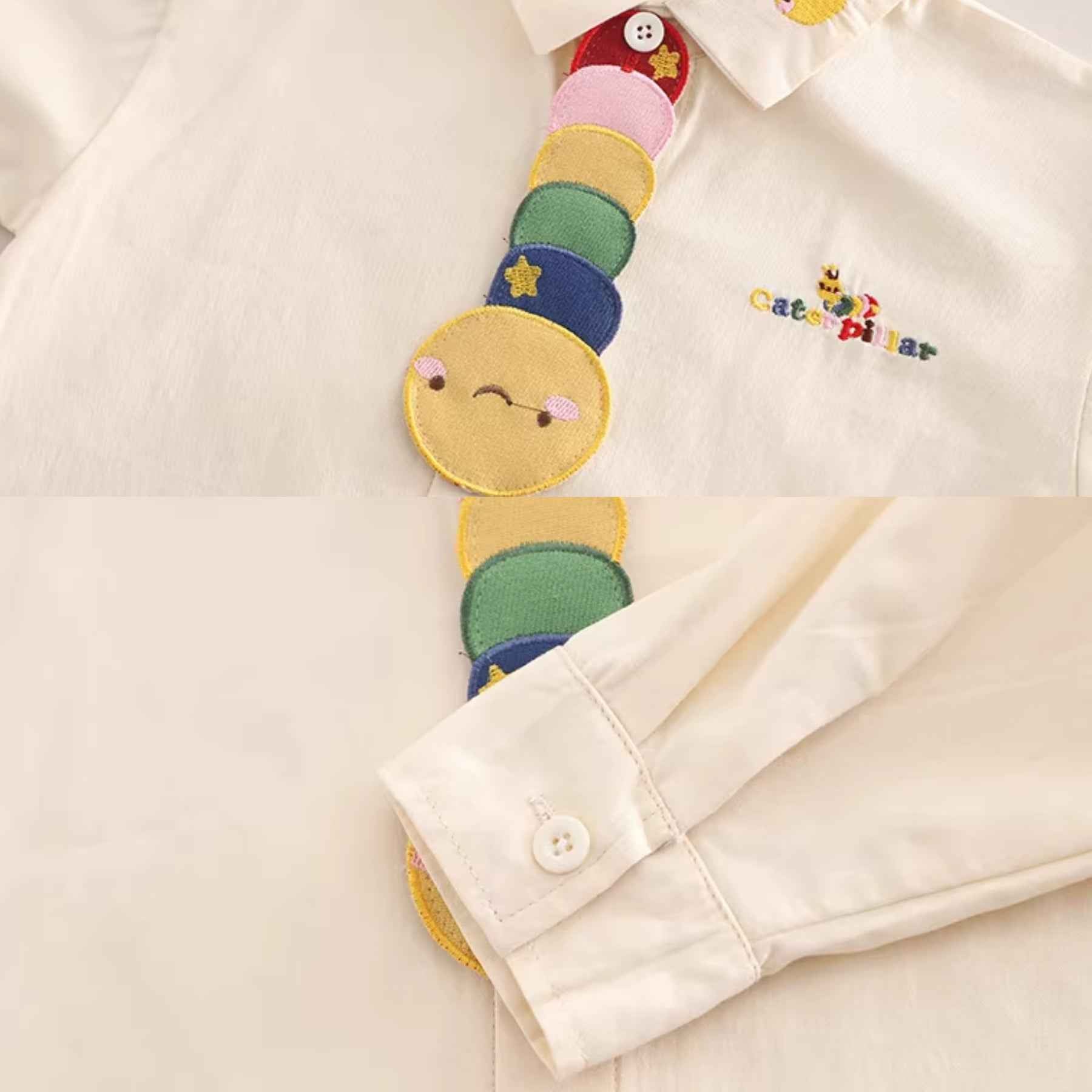 Boy's Multicolor Knit Caterpillar 3Pcs Set