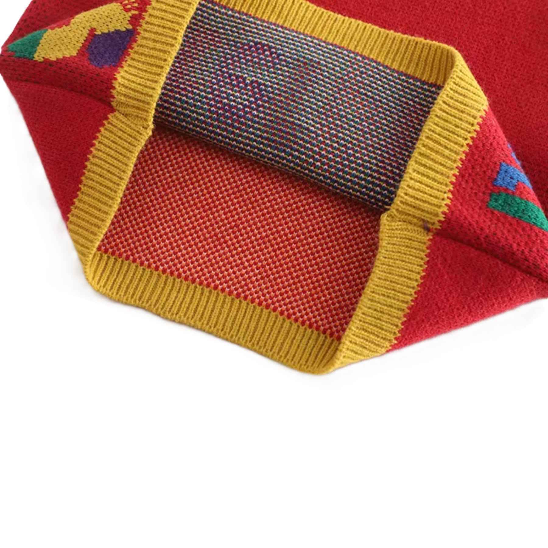 Boy's Multicolor Knit Caterpillar 3Pcs Set
