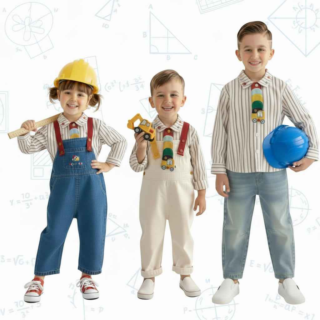 The Master Builder 2 Pcs Outfit Set with Tie