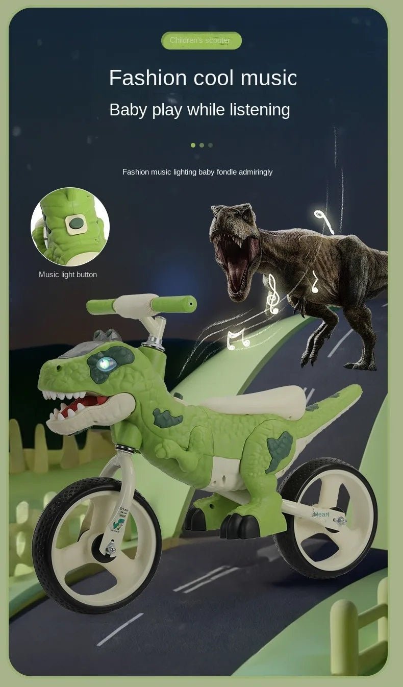 Dinosaur 8 Inches Balance Bike - itzy bitsy