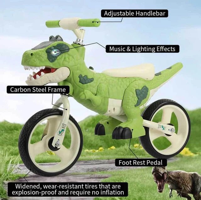 Dinosaur 8 Inches Balance Bike - itzy bitsy
