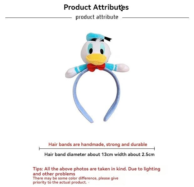 Disney Donald Duck & Daisy Plush Doll Headbands - itzy bitsy