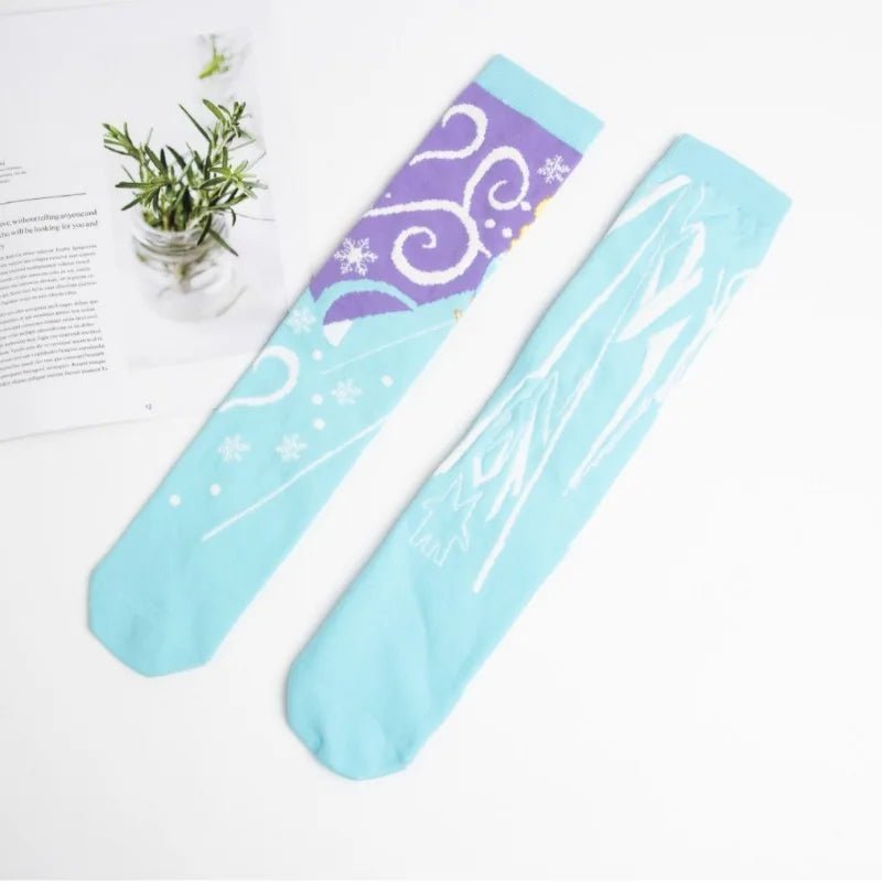 Disney Frozen Elsa Cartoon Socks - itzy bitsy