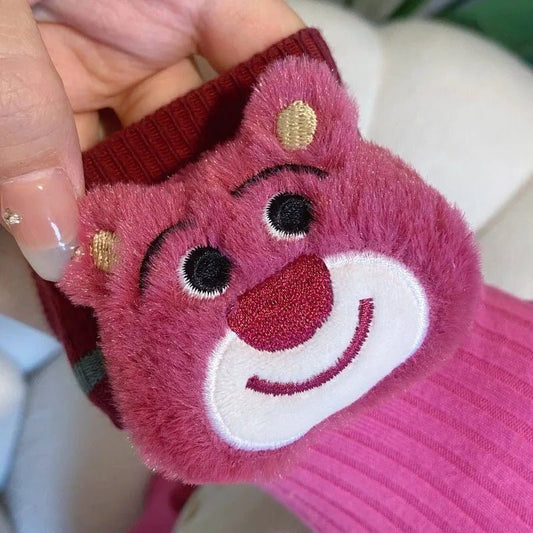 Disney Lotso Bear Mid - calf Socks - itzy bitsy