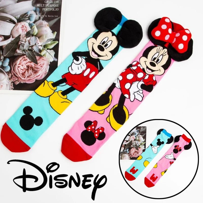 Disney Mickey Mouse & Minnie Mouse Knee Length Socks - itzy bitsy