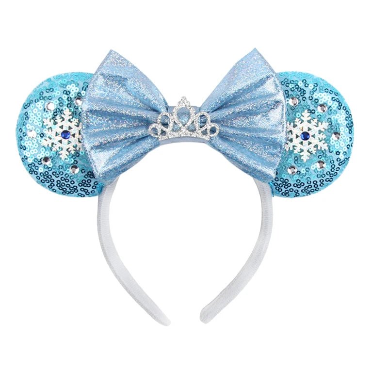 Disney Princesses Headband Bow Sequins Hair Accessories - itzy bitsy