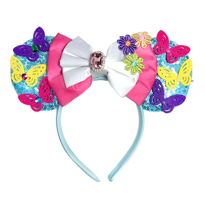 Disney Princesses Headband Bow Sequins Hair Accessories - itzy bitsy