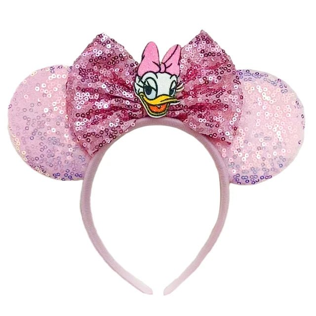 Disney Princesses Headband Bow Sequins Hair Accessories - itzy bitsy