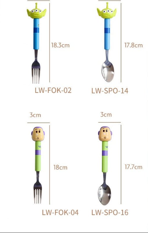 Disney Stainless Steel Spoon and Fork Set - itzy bitsy
