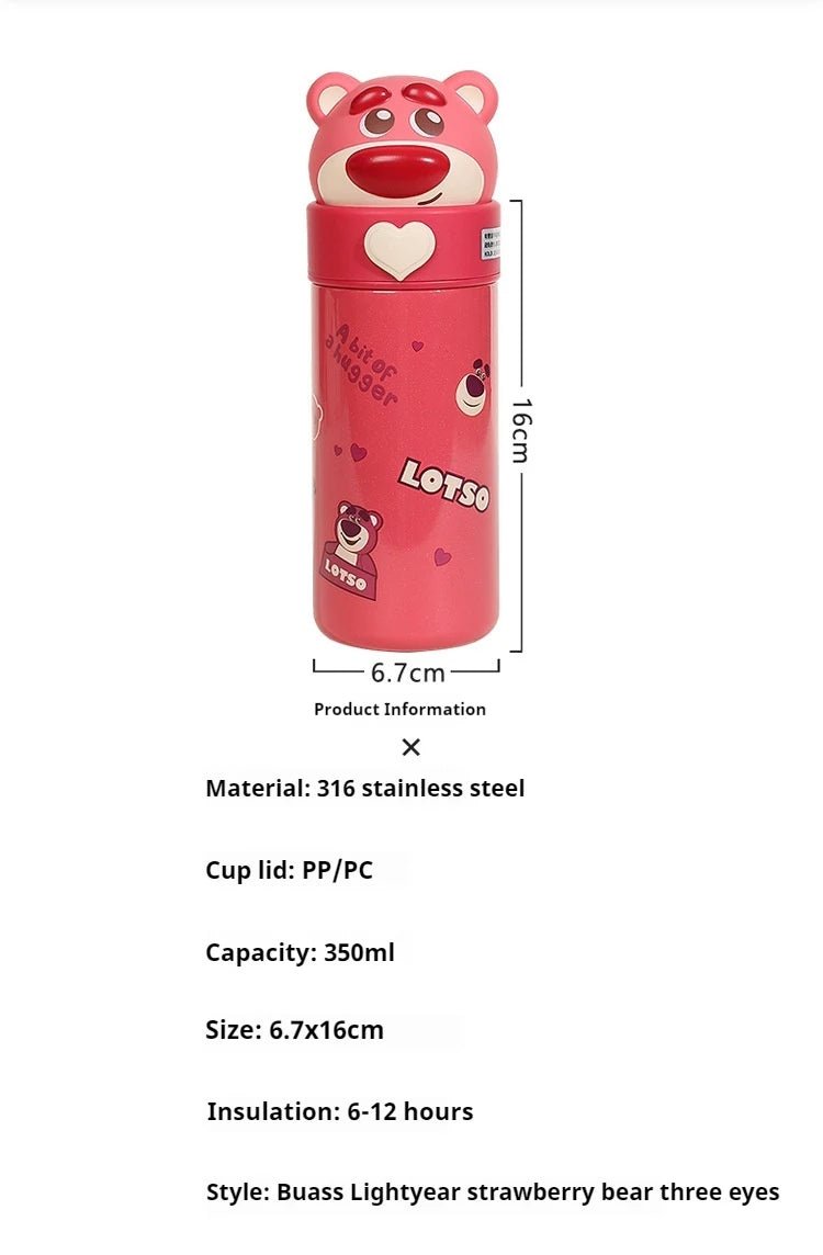 Disney Toy Story Cartoon Thermos - Insulated Water Bottle - itzy bitsy