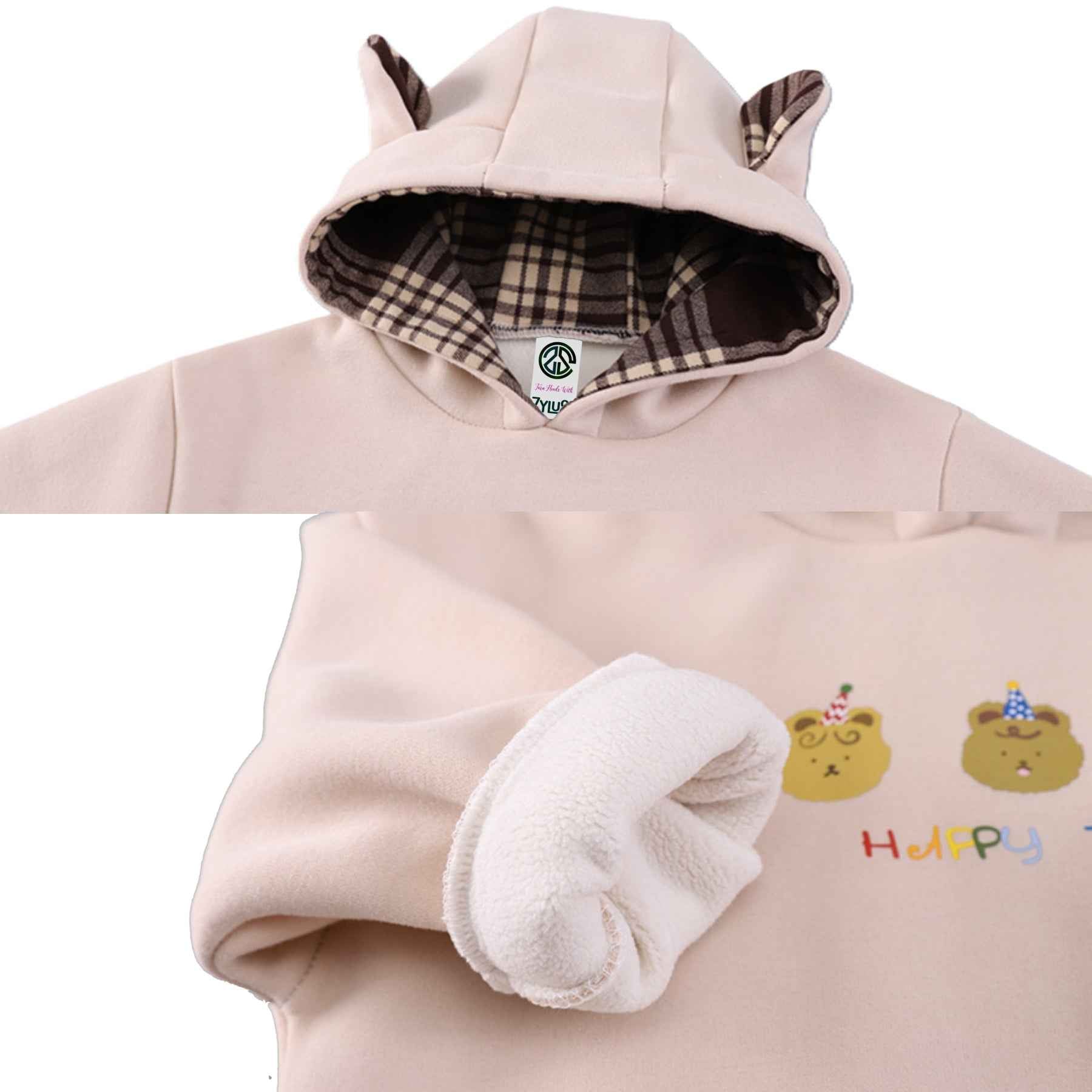 Boy's Honey-Bear Winter Outfit 3Pcs Set