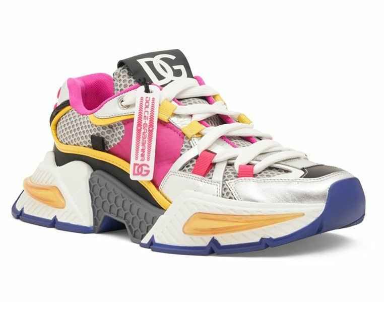 Dolce & Gabbana Air Master Sneakers | White Orange