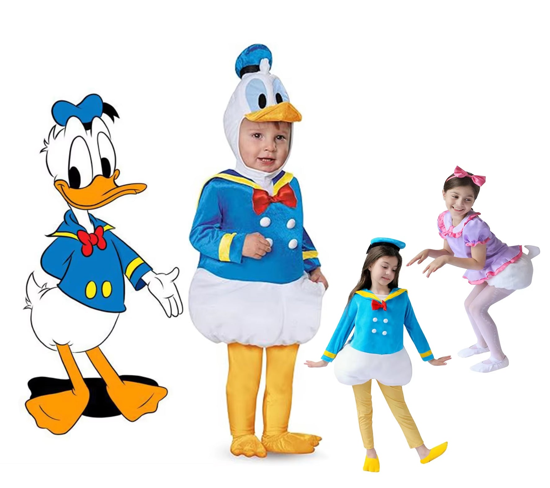 Donald & Daisy Duck Cosplay Costumes Set - itzy bitsy