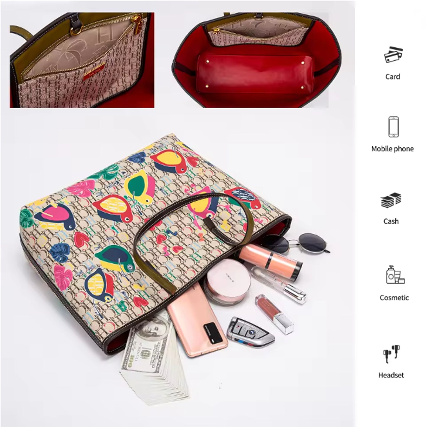 CH Women's  Large Shopping Shoulder  Bag