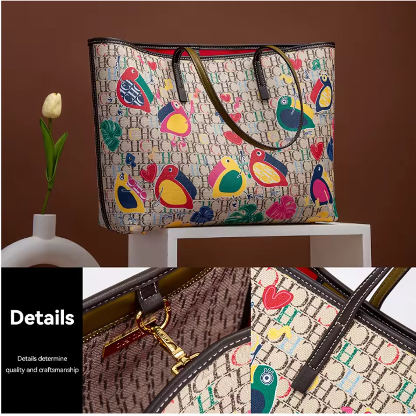 CH Women's  Large Shopping Shoulder  Bag