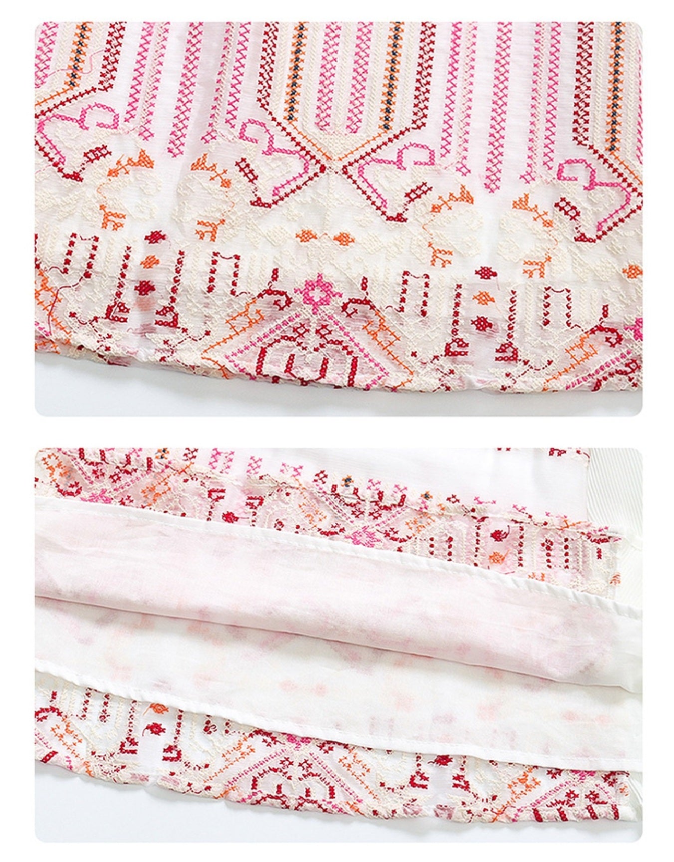 Zylus - Embroidered Little Girl Pleated Sundress