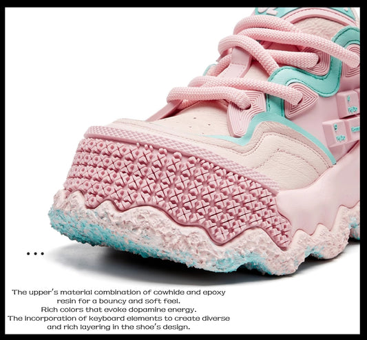 XMZY丨Stellar Nova - Chunky Sole Colo Block Sneakers