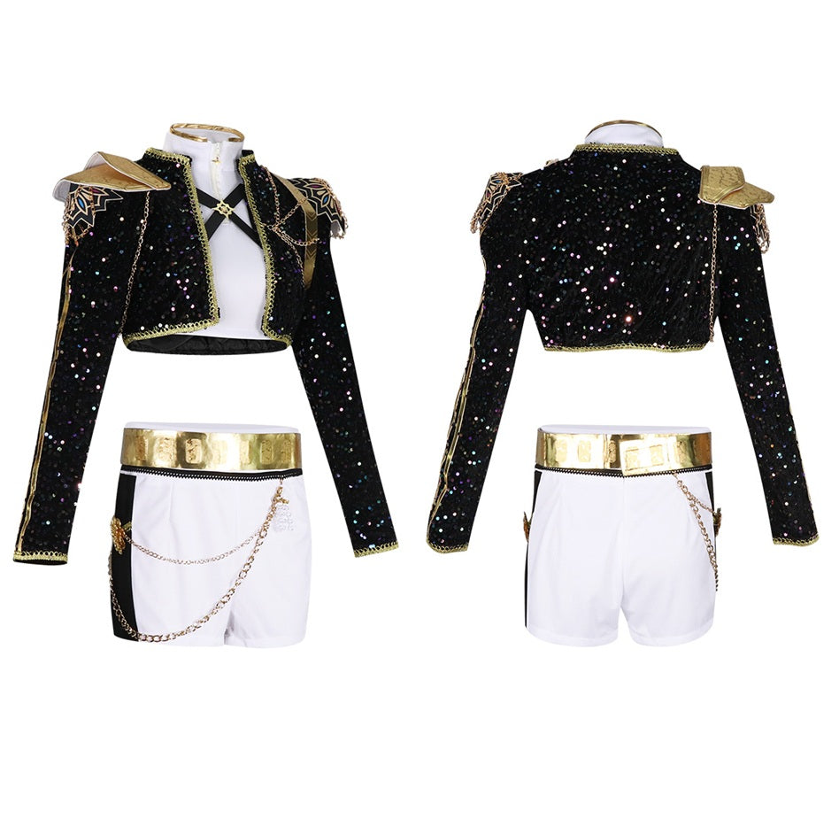 Adult K-Pop Demon Hunters Rumi Mira Zoey Cosplay Costume Set