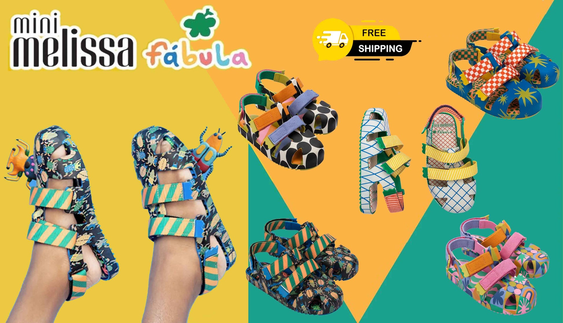 Mini Melissa Ioio + Fábula Sandals for Kids
