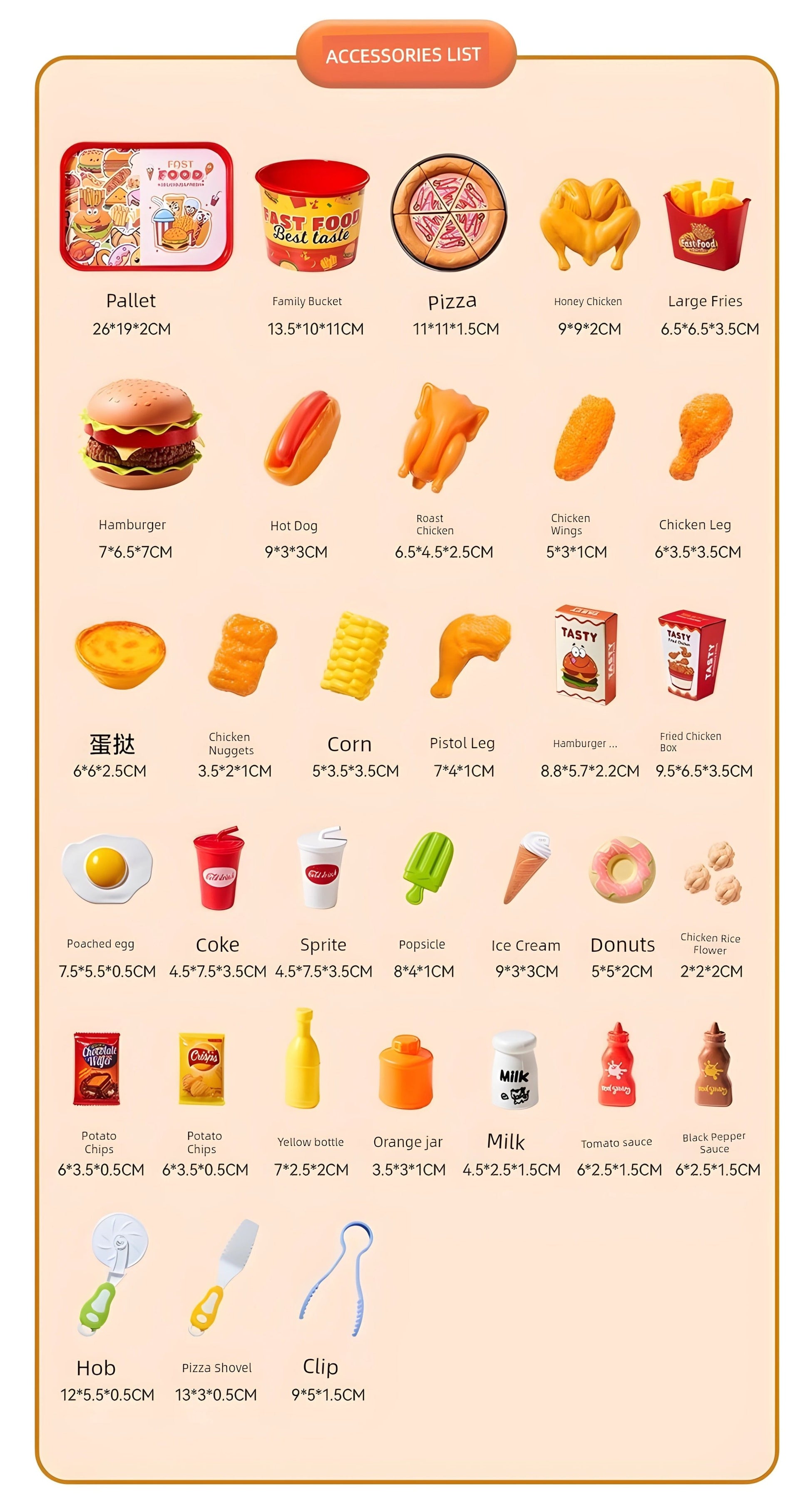 Fast Food Meal Playset - itzy bitsy