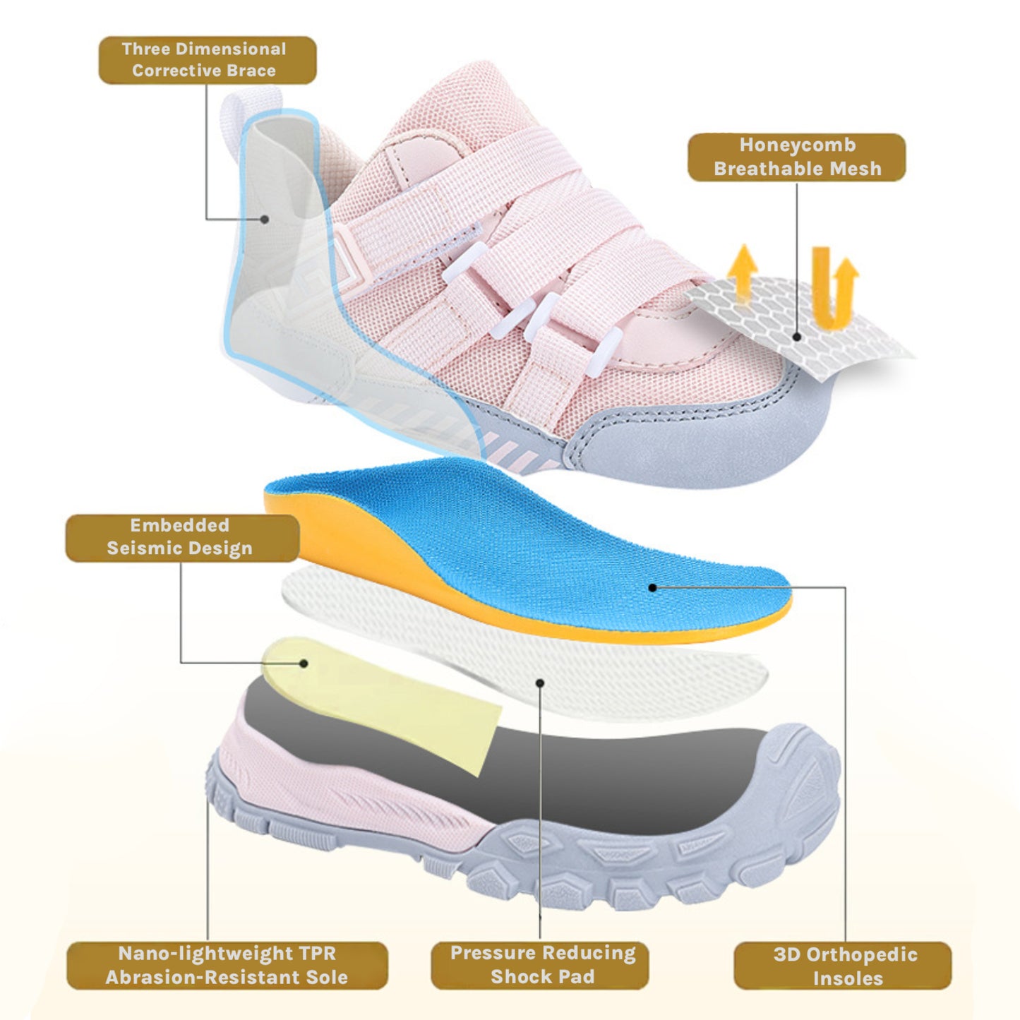 Children's Light Soft Sole Running Shoes