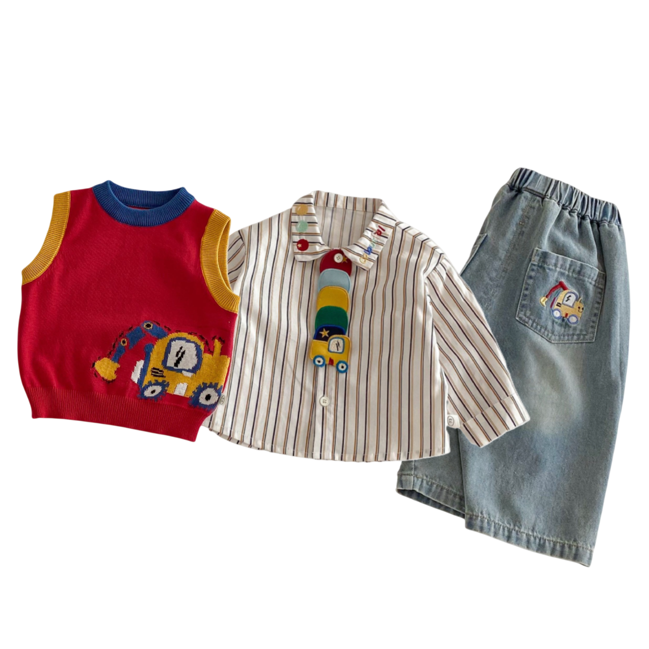 The Master Builder 3 Pcs Outfit Set with Tie
