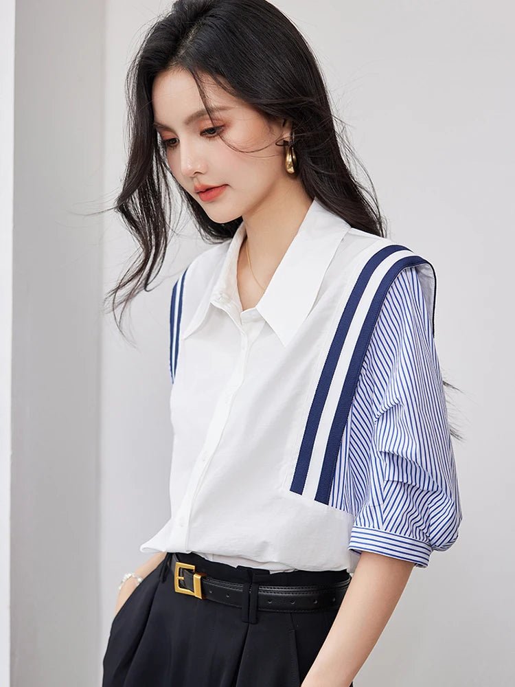 French Elegant Lady Temperament Slim Top Shirt - itzy bitsy