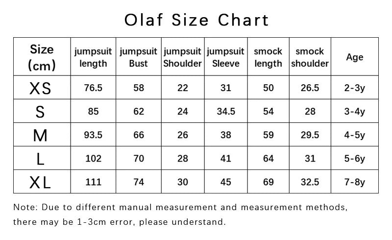 Frozen Snowman Olaf Cosplay Costume - itzy bitsy