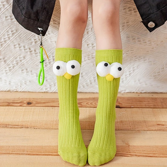 Funny Big Eyes Trendy Socks - itzy bitsy