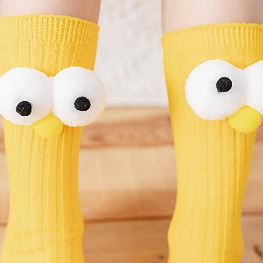 Funny Big Eyes Trendy Socks - itzy bitsy