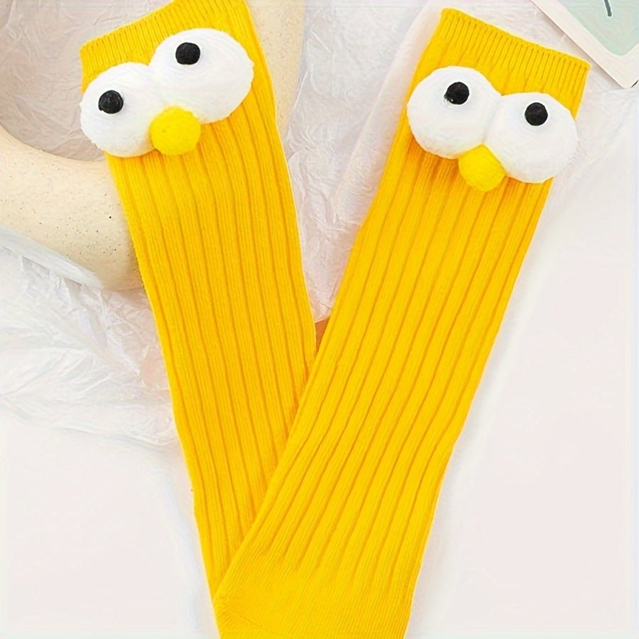Funny Big Eyes Trendy Socks - itzy bitsy