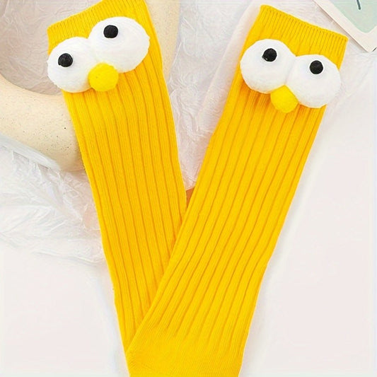 Funny Big Eyes Trendy Socks - itzy bitsy